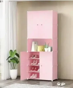Alternative view of Armoire de rangement avec range chaussures modulable