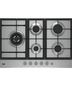 Plaque Beko Encastrable 5 Feux 90×60 à gaz inox HIAL75235SX