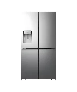 REFRIGERATEUR HISENSE SIDE BY SIDE 4 PORTES 628L AVEC FONTAINE  INVERTER WIFI RS-82WS4SB