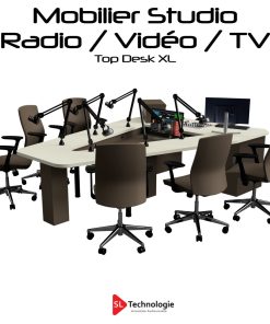 Top Desk XL Mobilier Radio – Vidéo – 7 Personnes
